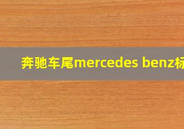 奔驰车尾mercedes benz标志